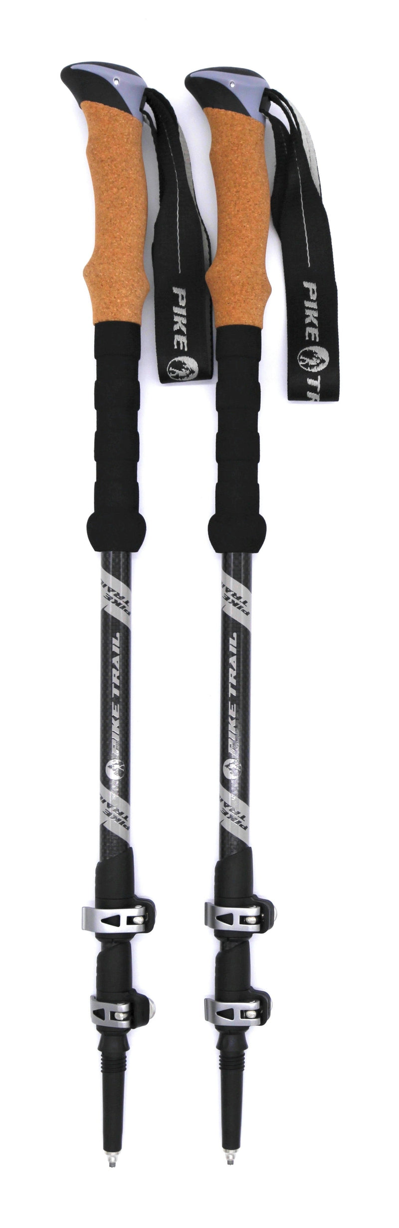 Load image into Gallery viewer, Pike Trail Carbon Fiber Trekking Poles – Lightweight, Adjustable Hiking Poles for Every Adventure
