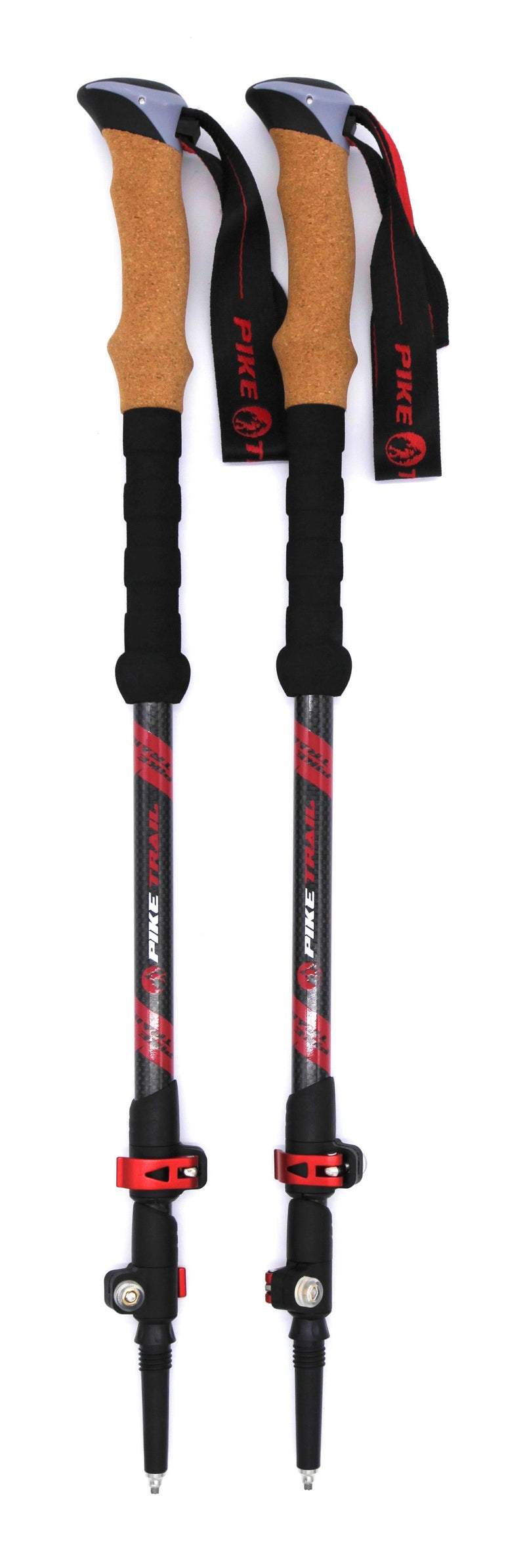Load image into Gallery viewer, Pike Trail Carbon Fiber Trekking Poles – Lightweight, Adjustable Hiking Poles for Every Adventure
