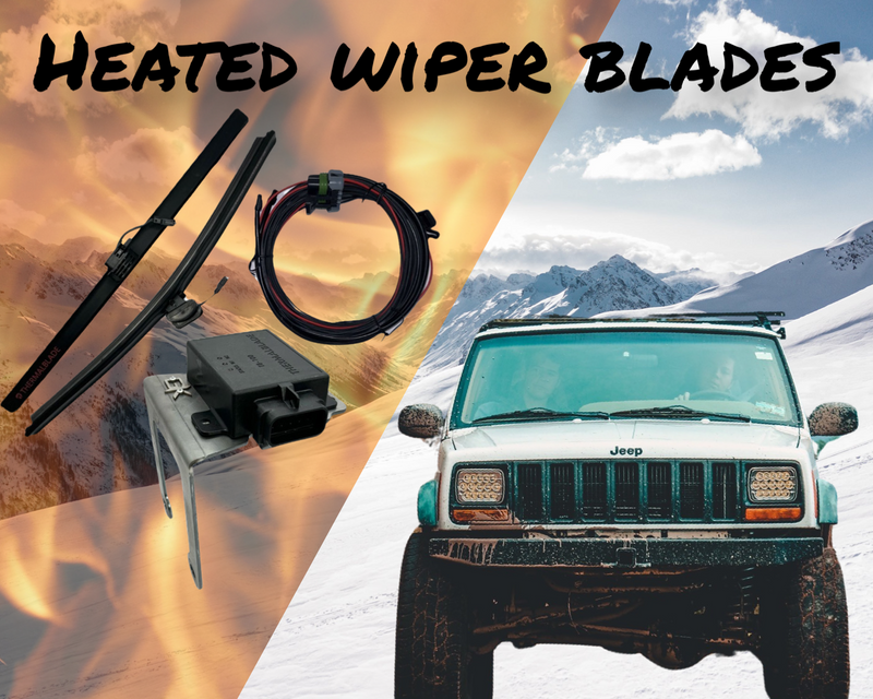 Load image into Gallery viewer, 1984-2002 Jeep Cherokee XJ Heated Wiper Blades with Installation Bracket
