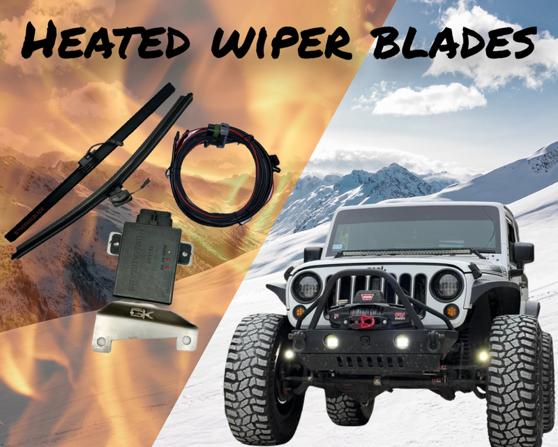 Load image into Gallery viewer, Heated Wiper Blades Kit for Jeep JK Wrangler

