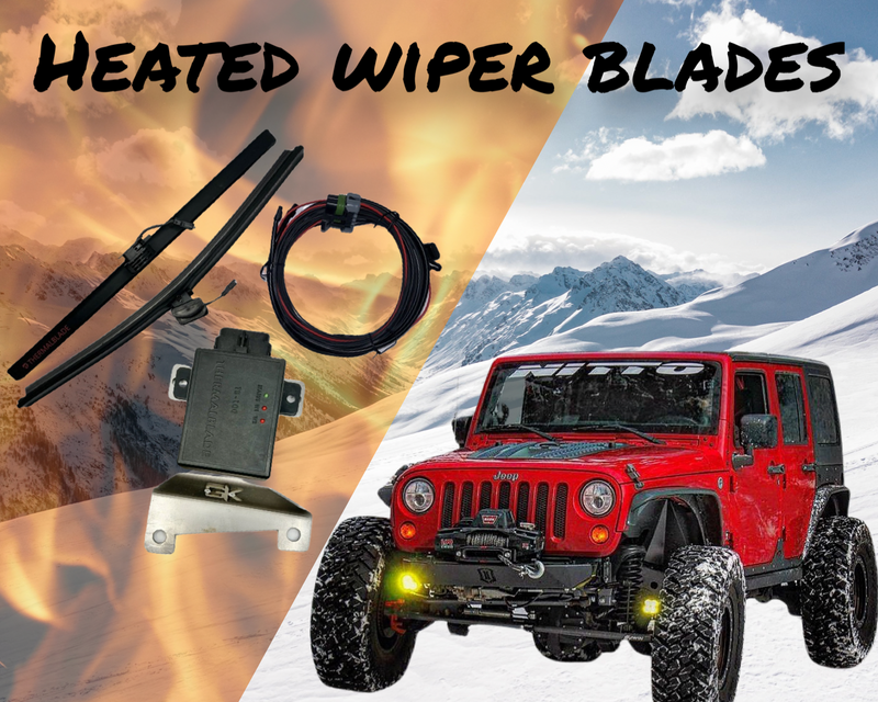 Load image into Gallery viewer, Heated Wiper Blades Kit for Jeep JK Wrangler
