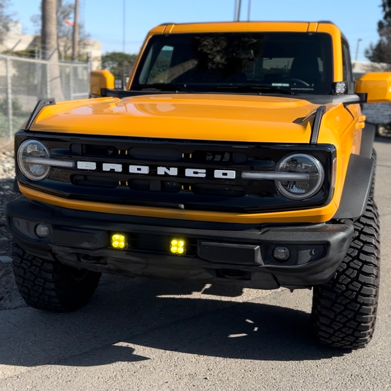 Load image into Gallery viewer, 2021-2023+ Ford Bronco Stock Plastic Bumper Dual Light Mount
