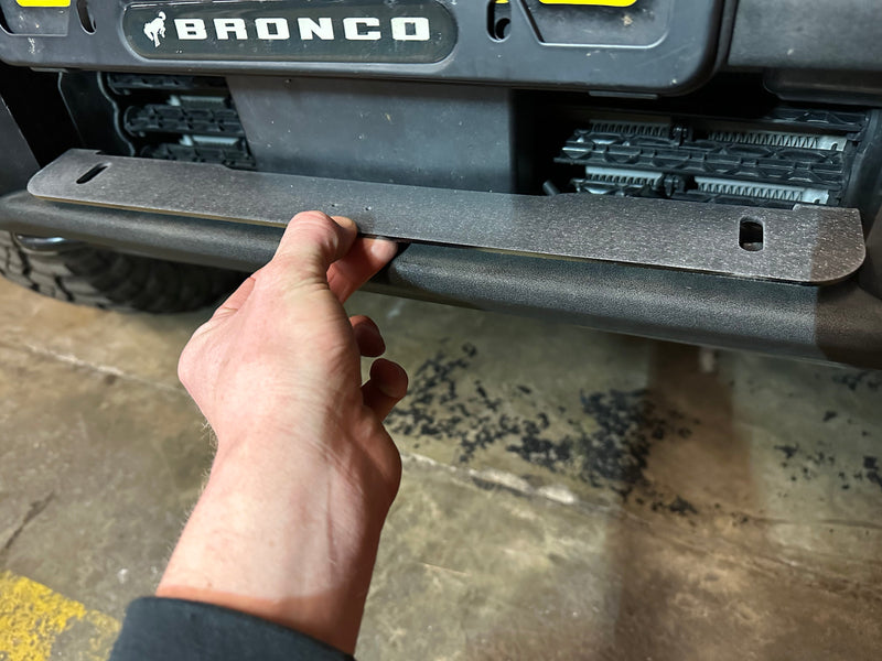 Load image into Gallery viewer, 2021-2023+ Ford Bronco Stock Plastic Bumper Dual Light Mount
