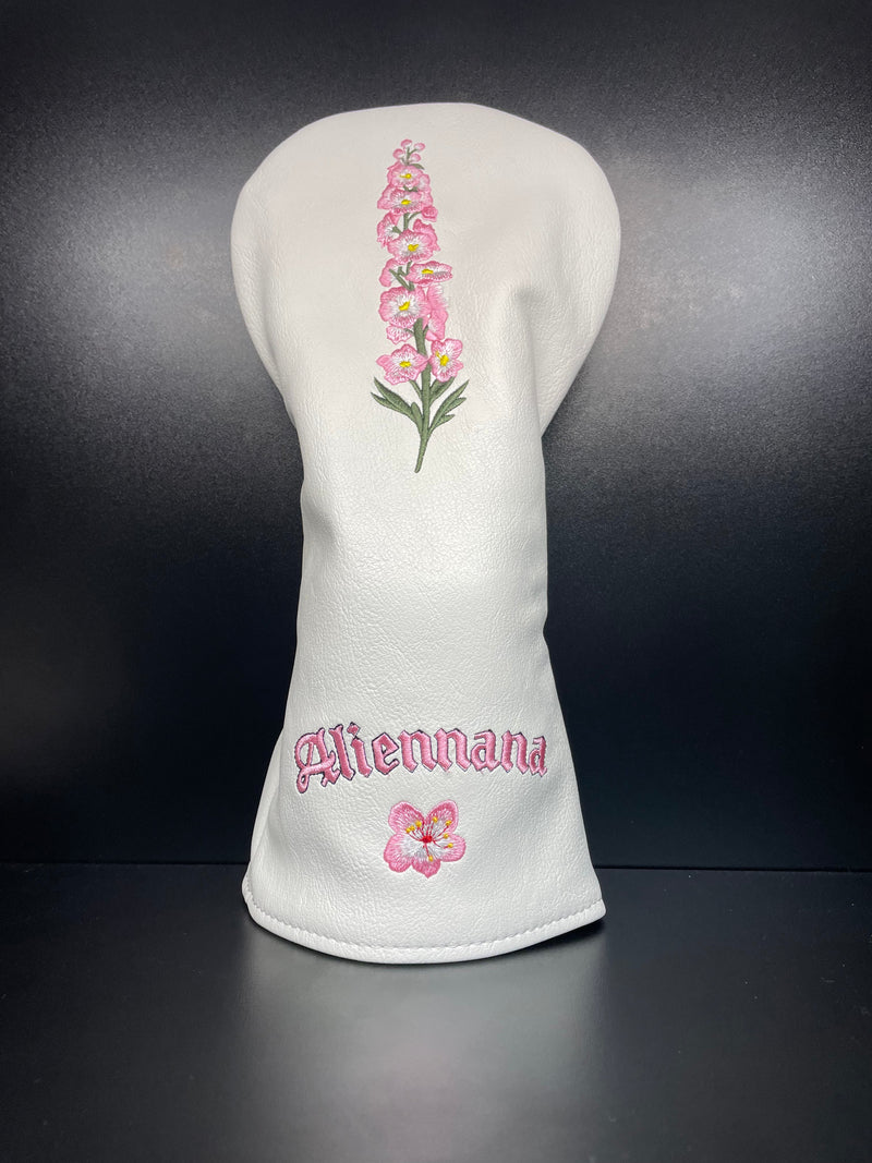 Load image into Gallery viewer, Pink Snapdragon Flower Headcover
