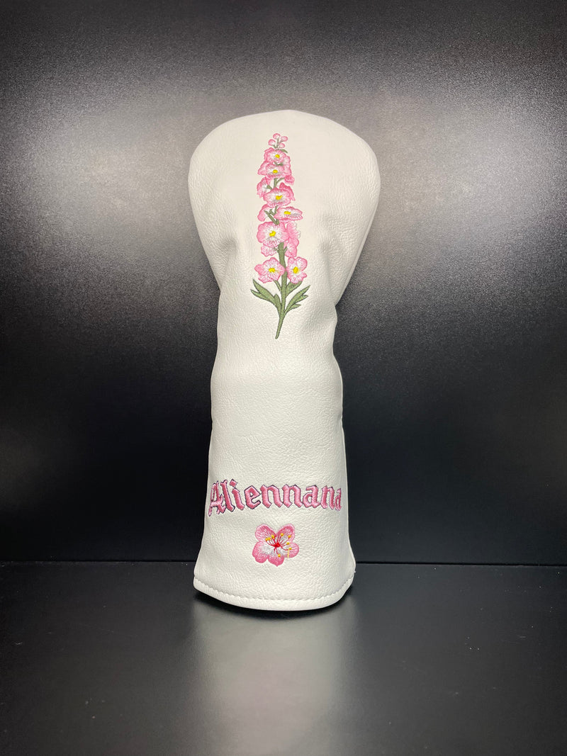 Load image into Gallery viewer, Pink Snapdragon Flower Headcover
