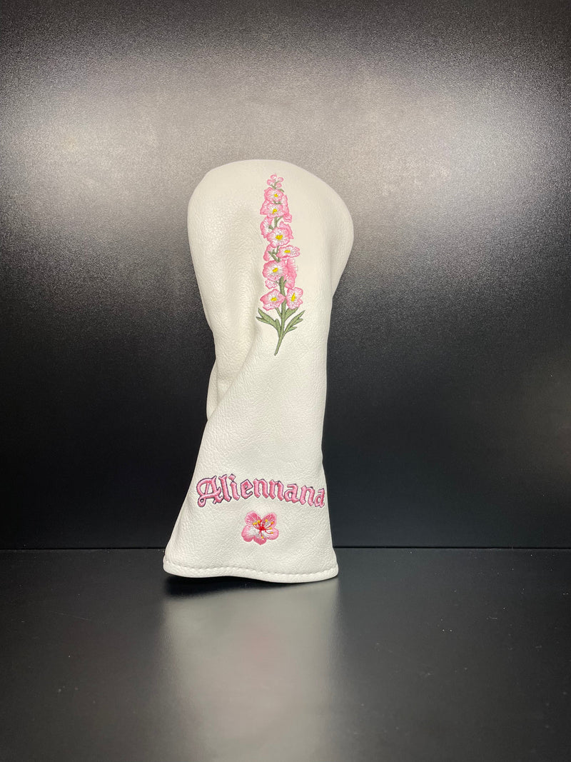 Load image into Gallery viewer, Pink Snapdragon Flower Headcover
