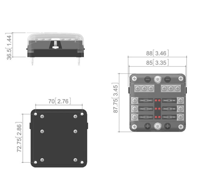 Load image into Gallery viewer, 6 Way Fuse Block
