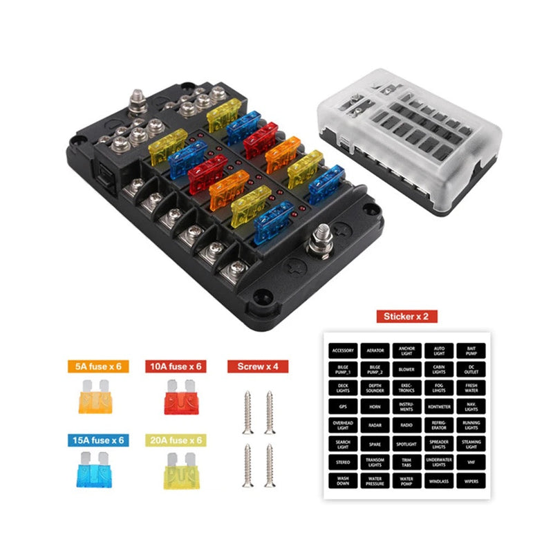 Load image into Gallery viewer, 12 Way Fuse Block Panel
