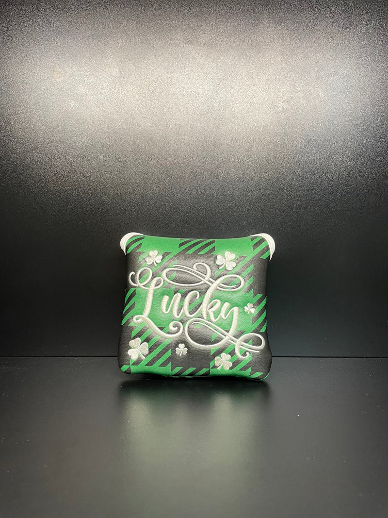 Load image into Gallery viewer, Lucky Plaid Clover Headcover

