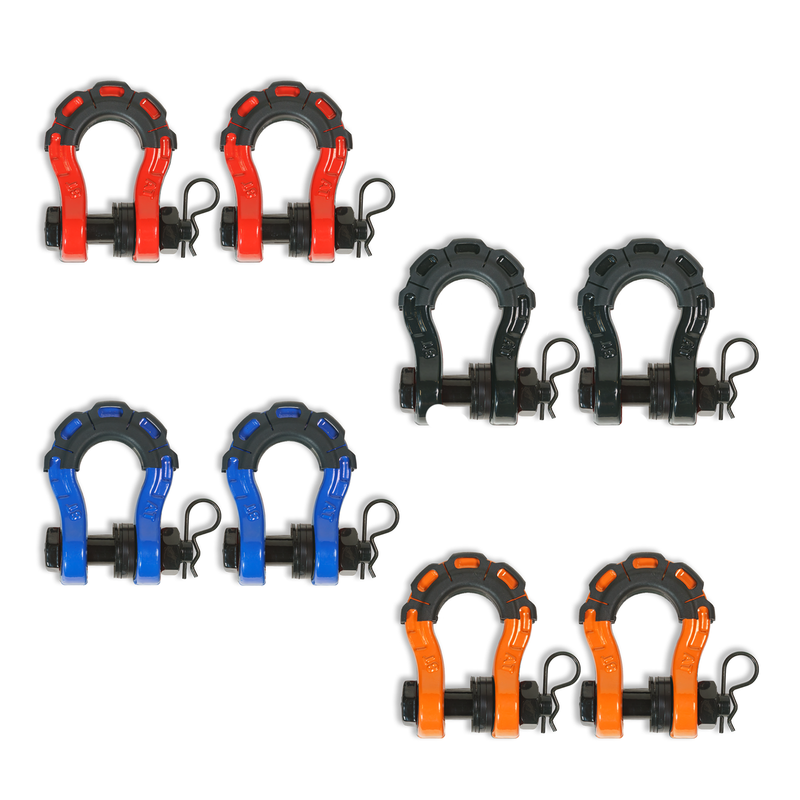 Load image into Gallery viewer, 3/4” Forged Steel D-shackle set (8T) (LIFE TIME WARRANTY*)
