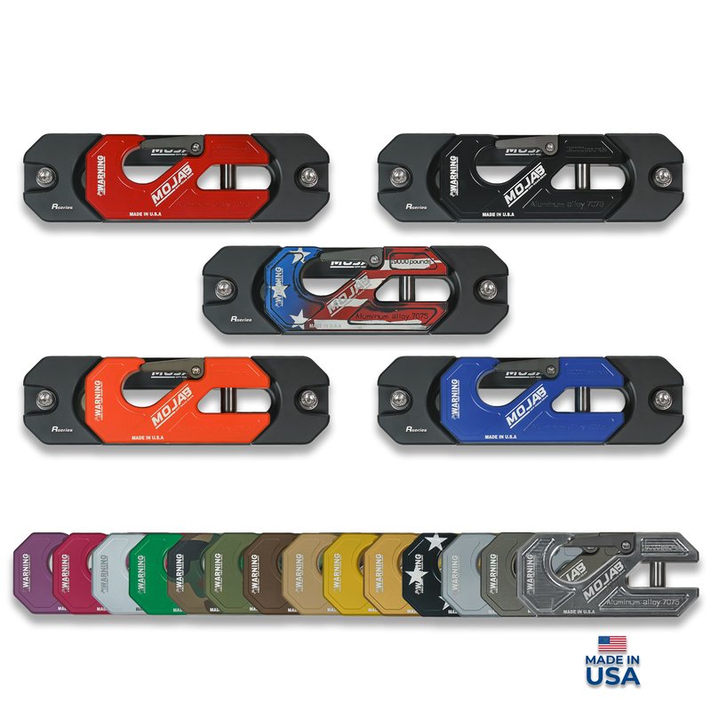 Load image into Gallery viewer, Aluminum Recessed Winch Shackle with Fairlead Kit.(LIFE TIME WARRANTY*)
