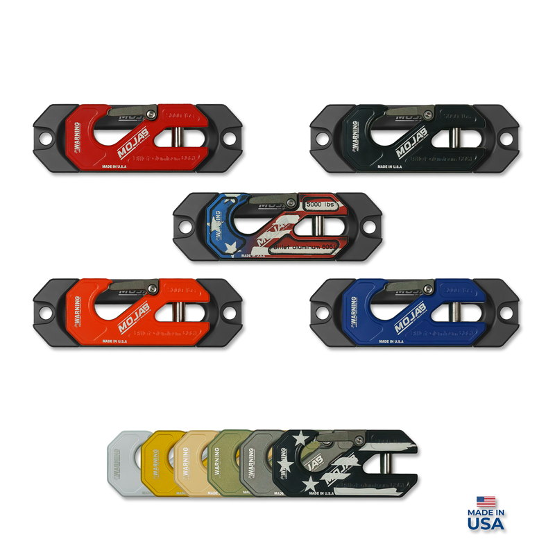 Load image into Gallery viewer, Side By Side / UTV Aluminum Recessed Winch Shackle with Fairlead Kit. (LIFE TIME WARRANTY*)
