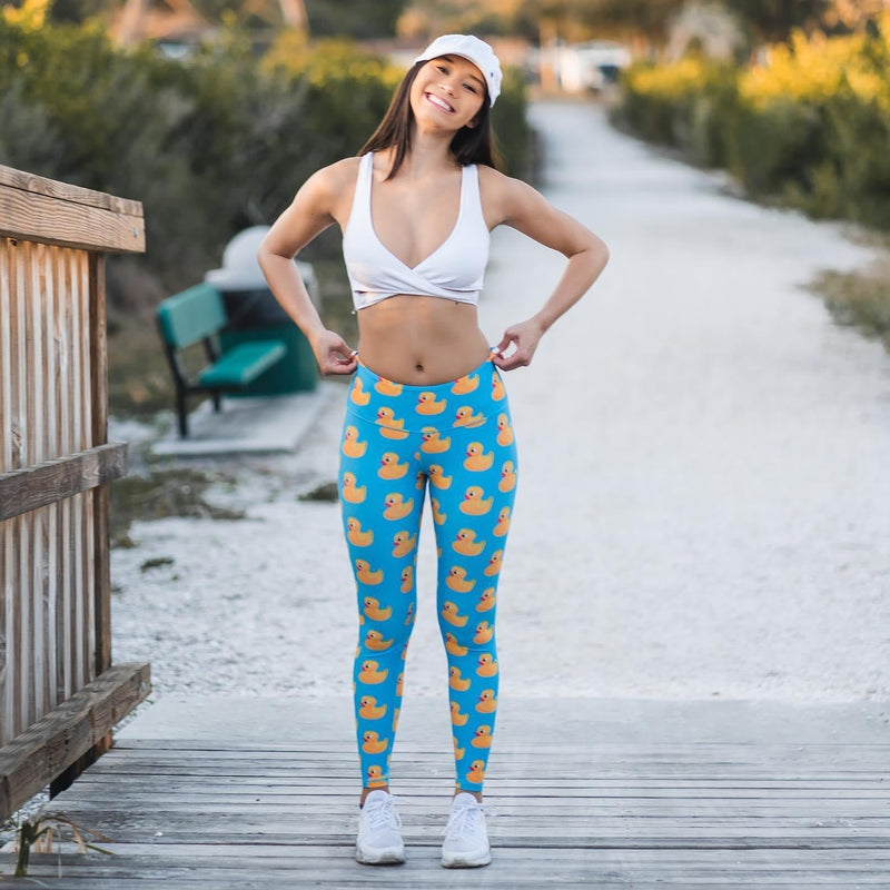 Load image into Gallery viewer, Women&#39;s Rubber Ducky Leggings
