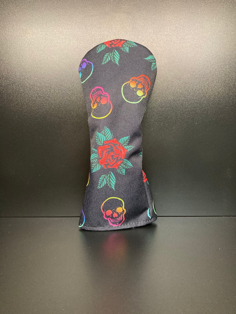 Load image into Gallery viewer, Skulls &amp; Roses Canvas Headcover
