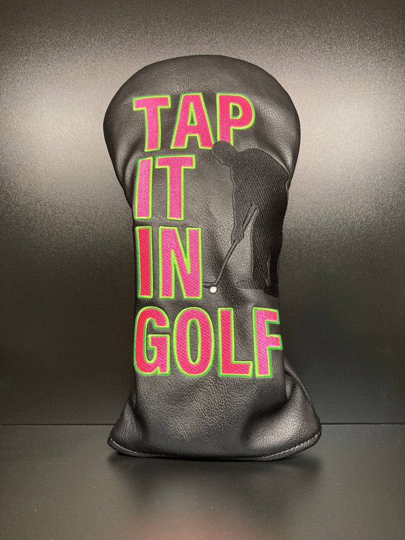 Load image into Gallery viewer, Tap It In! Silhouette Golfer Headcover
