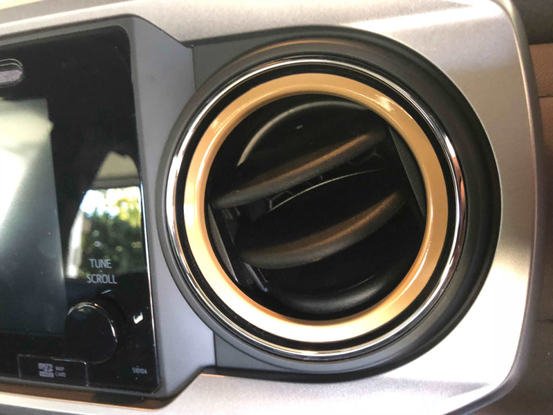 Load image into Gallery viewer, Premium Cast Vinyl Decals for 2016-2023 Tacoma Inner AC Vent Rings x4
