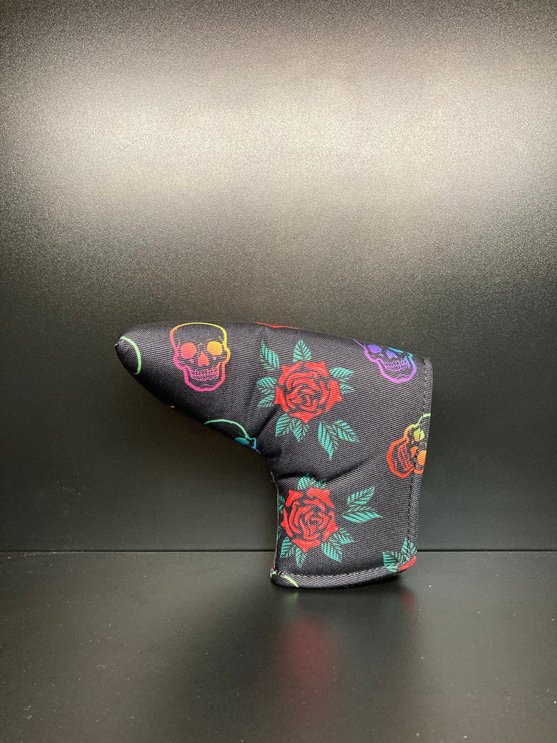 Load image into Gallery viewer, Skulls &amp; Roses Canvas Headcover
