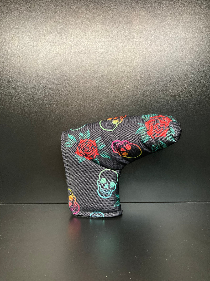 Load image into Gallery viewer, Skulls &amp; Roses Canvas Headcover
