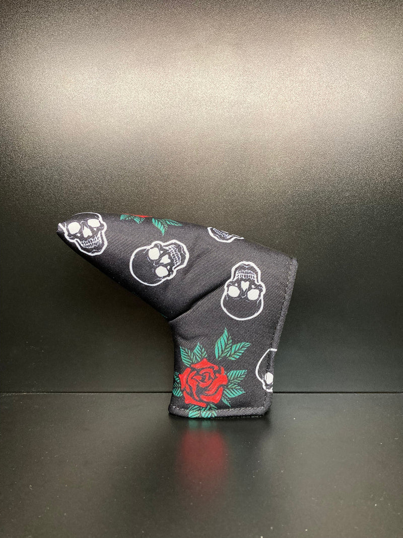 Load image into Gallery viewer, Skulls &amp; Roses Canvas Headcover
