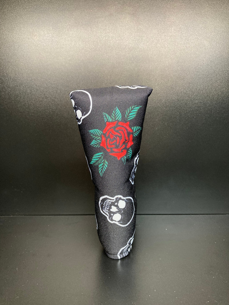 Load image into Gallery viewer, Skulls &amp; Roses Canvas Headcover
