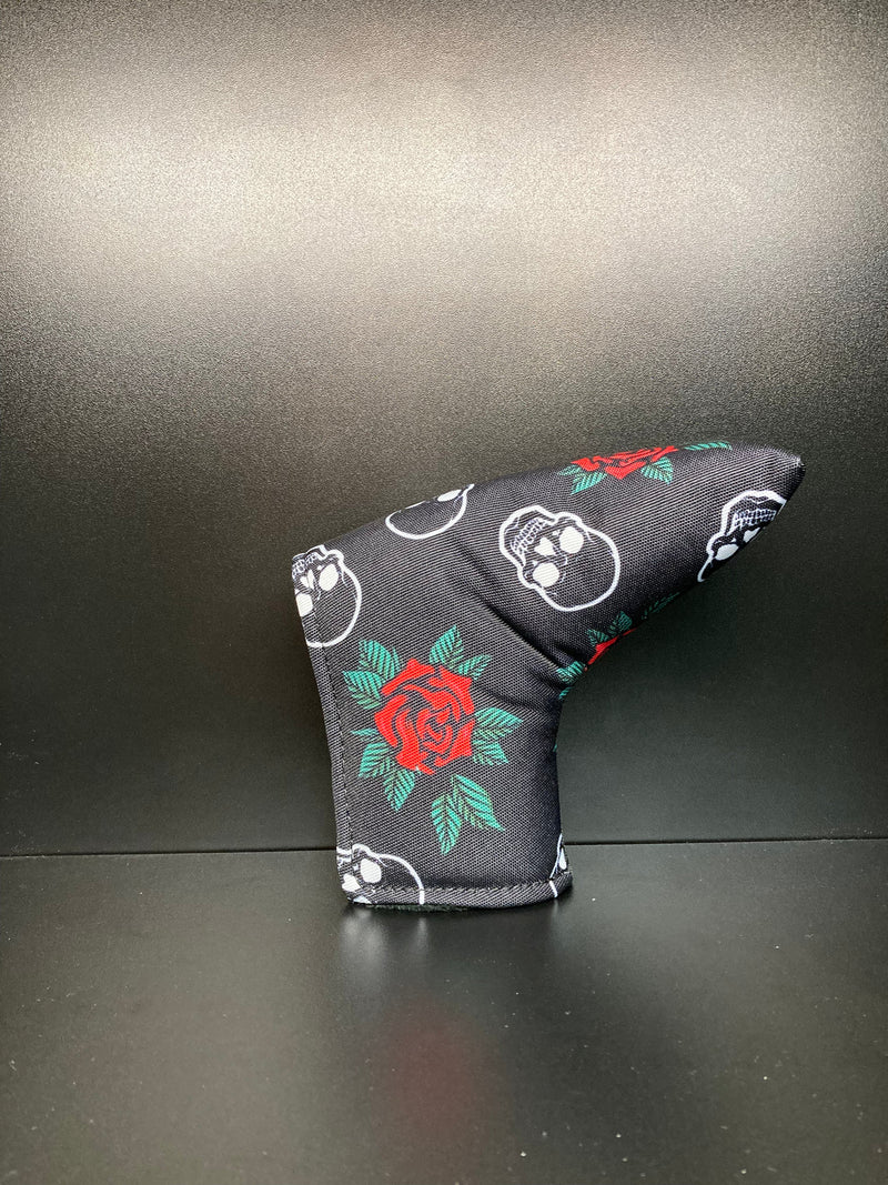 Load image into Gallery viewer, Skulls &amp; Roses Canvas Headcover
