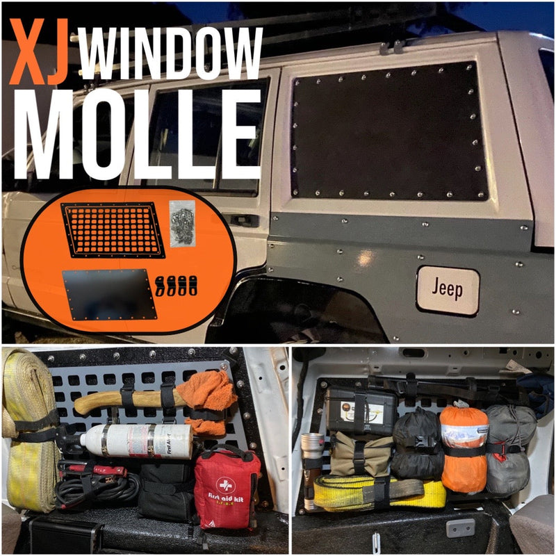 Load image into Gallery viewer, 1984-2001 Jeep Cherokee XJ Molle Panel Rear Window Replacement Kit
