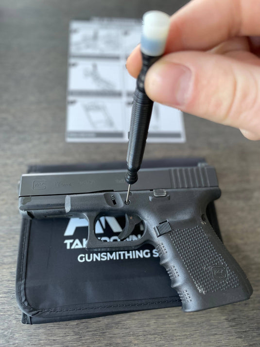 1/16” Stainless steel punch, nylon hammer TAKEDOWN TOOL: The Nylon Ninja Pistol multi tool for all your high end hand guns and more!