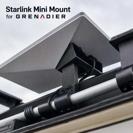 INEOS Grenadier: Starlink Mini Roof Mount v2 – Rail & Kickstand