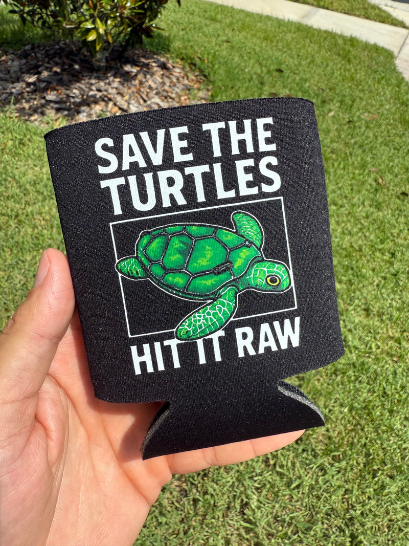 Load image into Gallery viewer, Save the Turtles Koozie
