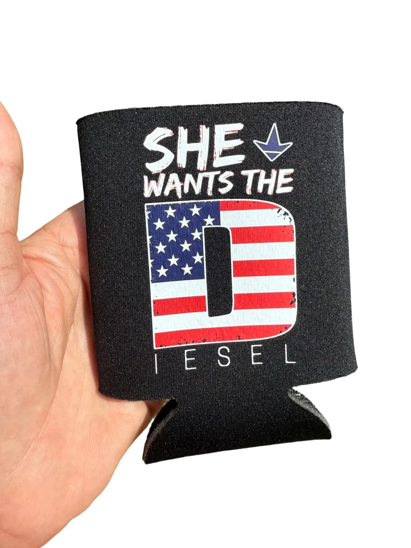 Load image into Gallery viewer, She Wants the Diesel Americana Koozie
