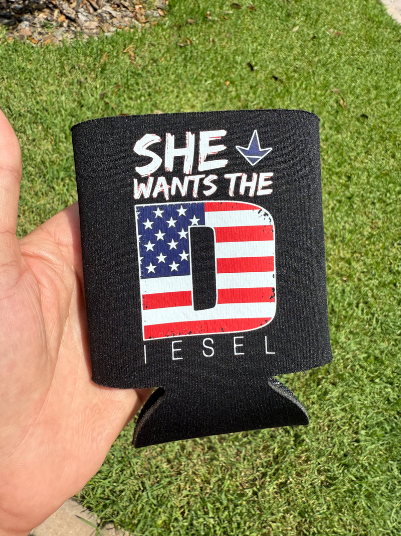 Load image into Gallery viewer, She Wants the Diesel Americana Koozie

