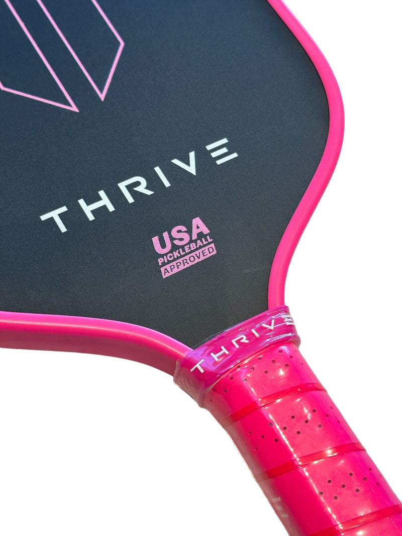 Load image into Gallery viewer, THREAT 16 (PINK) Includes custom weight card, paddle cover, paddle eraser, and lead weights.
