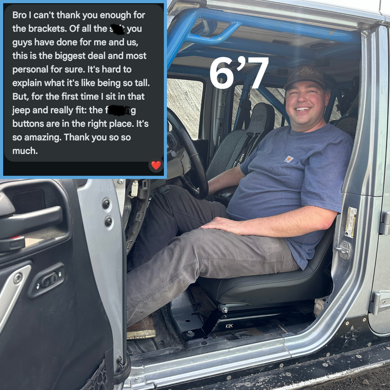 Load image into Gallery viewer, "Big and Tall" PRP Seat Lowering Brackets for Jeep JKU Wrangler
