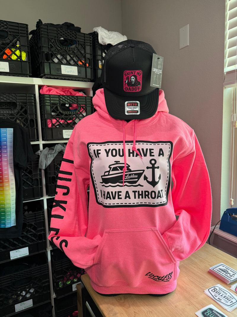 Load image into Gallery viewer, Boat Throat Hoodie
