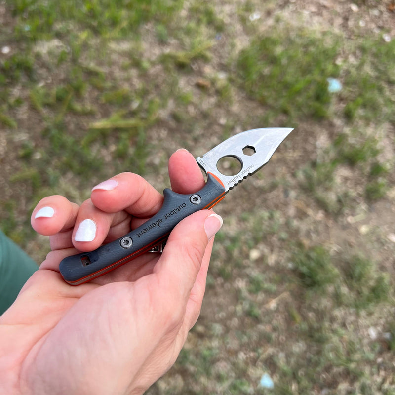 Load image into Gallery viewer, Contour Feather Adventure Survival Knife
