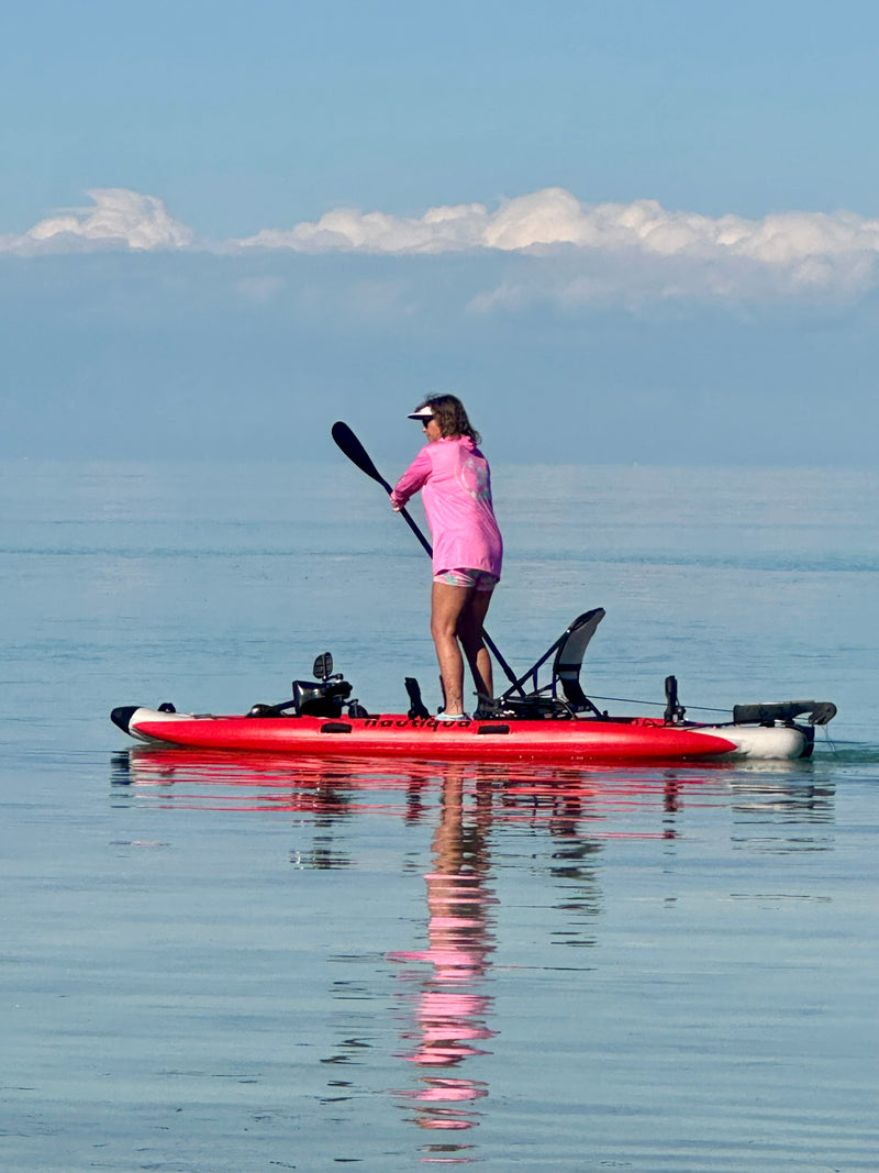 Load image into Gallery viewer, Nautiqua | ARUBA | Deluxe Paddleboard Fishing Pedal Kayak | Red
