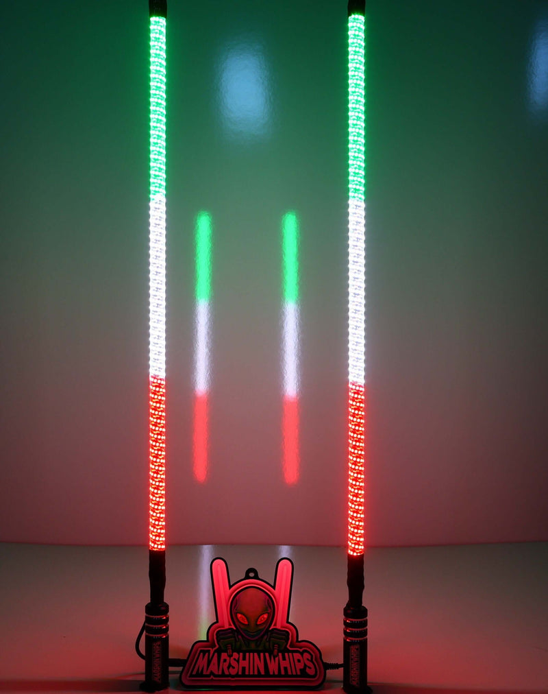Load image into Gallery viewer, V2 Black Out LED Whip Set: The Ultimate Stealth
