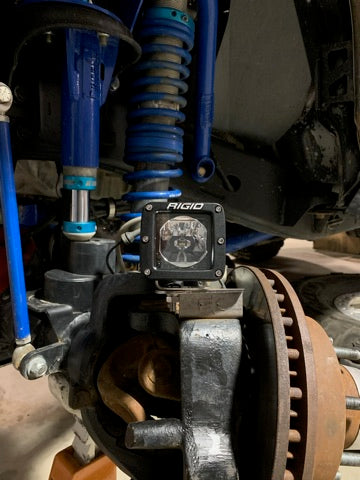 Load image into Gallery viewer, Currie Rock Jock  Dana 60/70 Steerable Knuckle Pod Light Mounts for High Steer
