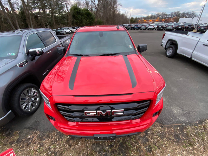 Load image into Gallery viewer, Hood Spear Vinyl Decals for 2015-2020 GMC Sierra
