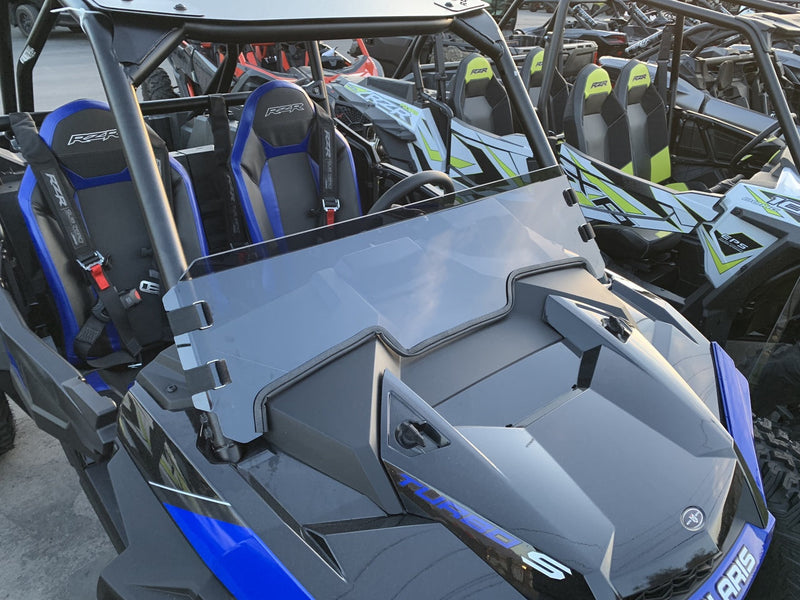 Load image into Gallery viewer, Polycarbonate Half Windshield with Quick Straps for RZR Turbo S and 2019+ RZR 1000, Turbo
