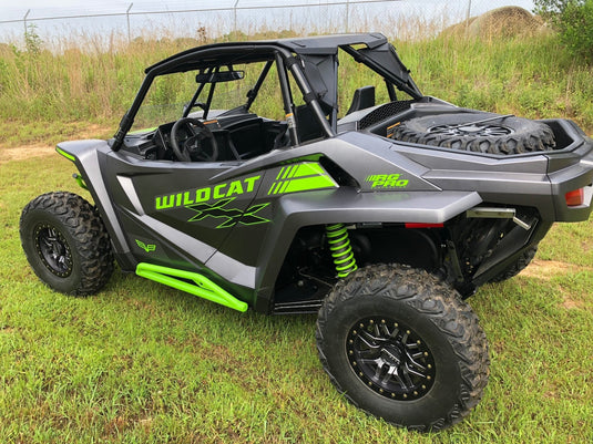Trail Armor Full Skids with Slider Nerfs Off Road Steel Rock Sliders for 2018-22 Textron Wildcat XX