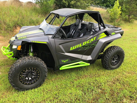 Trail Armor Full Skids with Slider Nerfs Off Road Steel Rock Sliders for 2018-22 Textron Wildcat XX