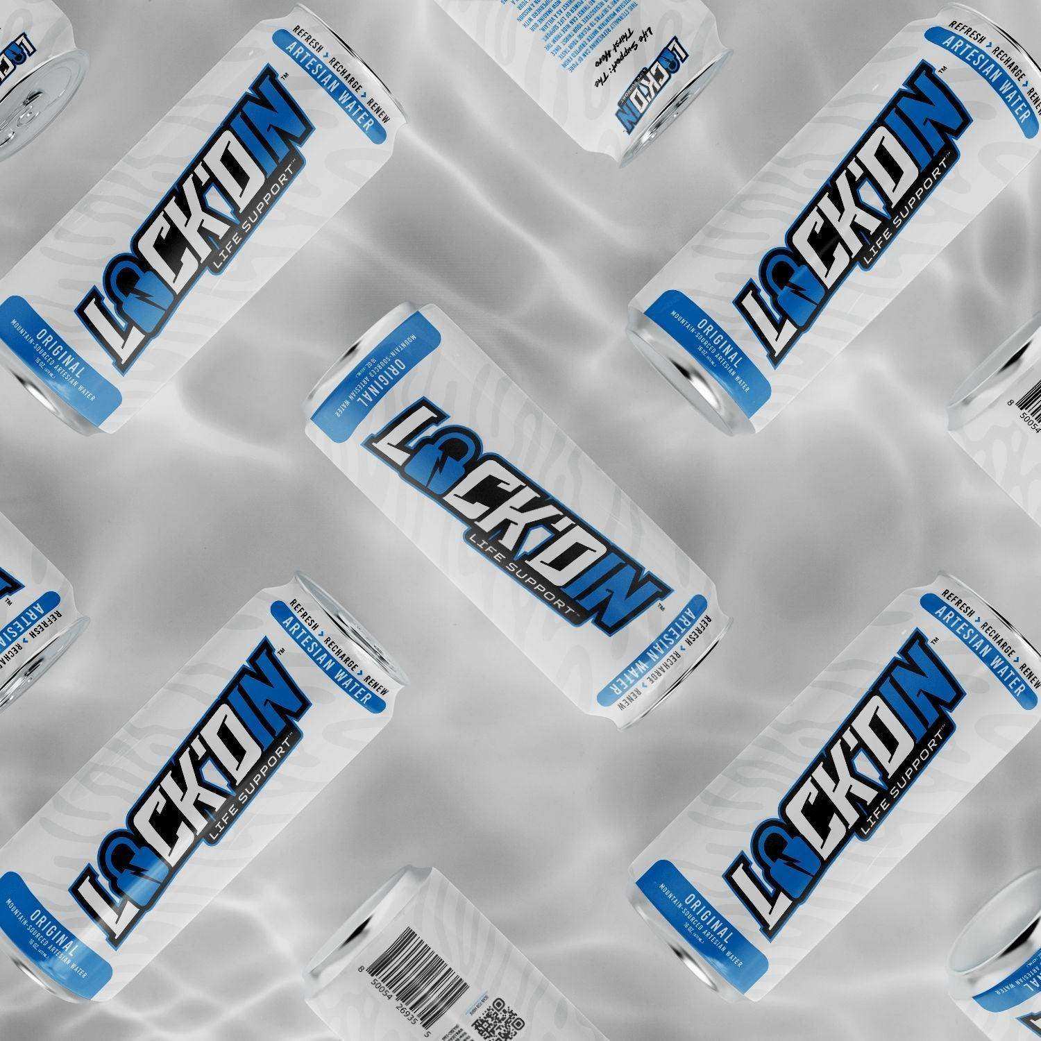 24-Pack LOCK'DIN Natural Artesian Water: Life Support for the Thirst Hero in You - Skoutley Outdoors LLC
