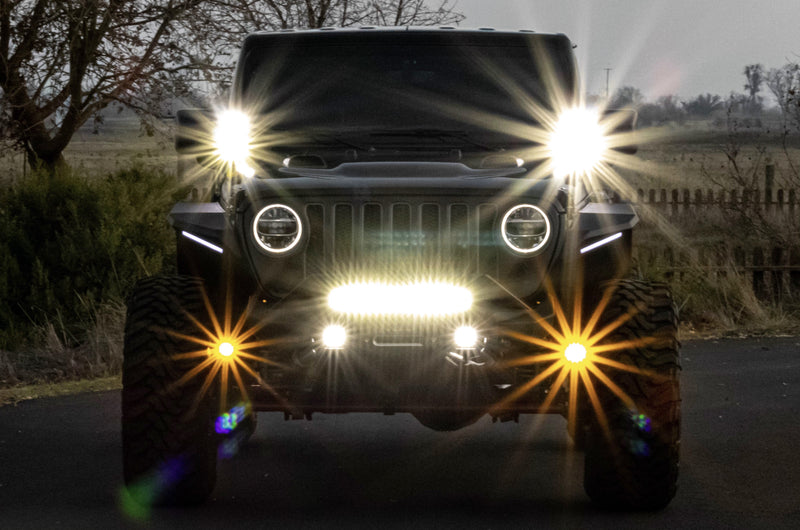 Load image into Gallery viewer, Jeep JL / JT Steerable Knuckle Pod Light Mounts (2018+ Gladiator/Wrangler)
