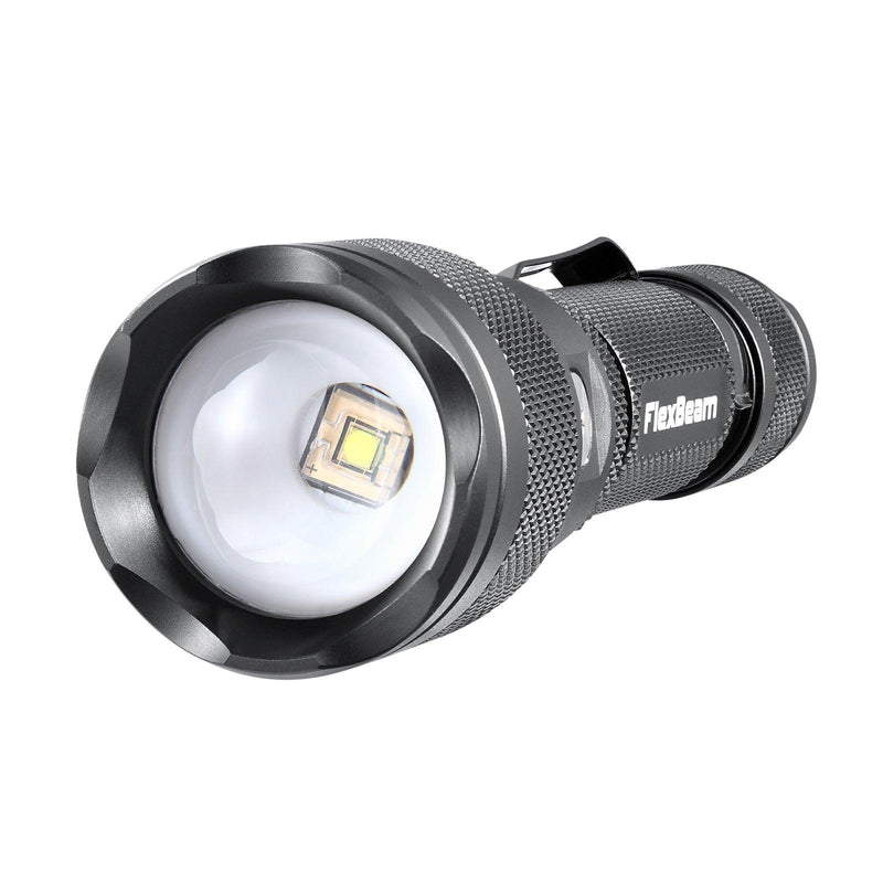 Load image into Gallery viewer, FlexBeam- 1200 Lumen Adjustable Beam Rechargeable Flashlight
