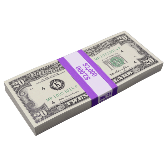 $2,000 Full Print 1990 Series Stack