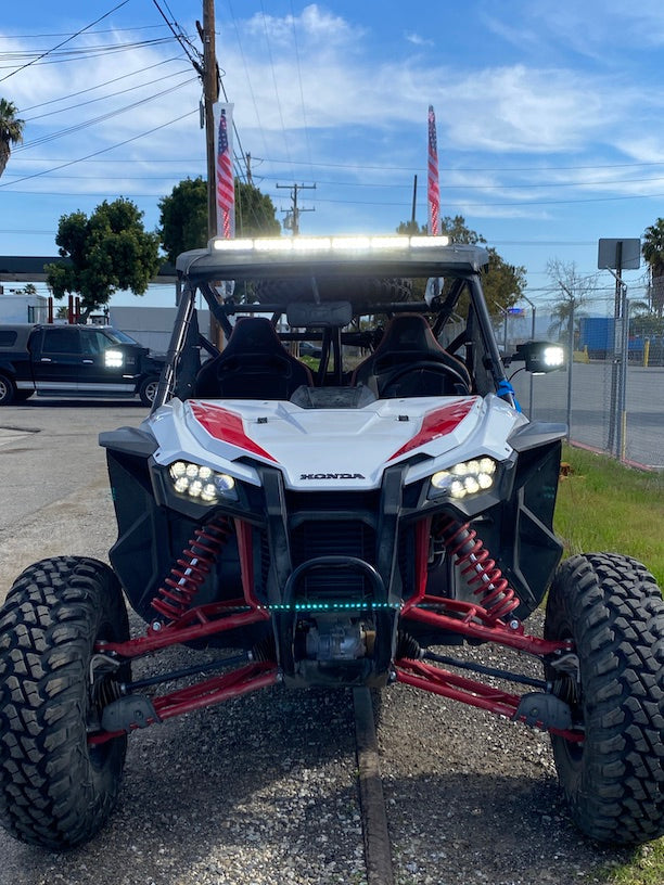 Load image into Gallery viewer, Off Road Side Mirror Pair With Sidewinder LED Pod Lights
