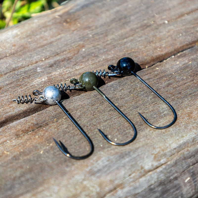 Load image into Gallery viewer, Reaction Tackle Lead Stand-Up Shaky Head Jigs (10 pack)
