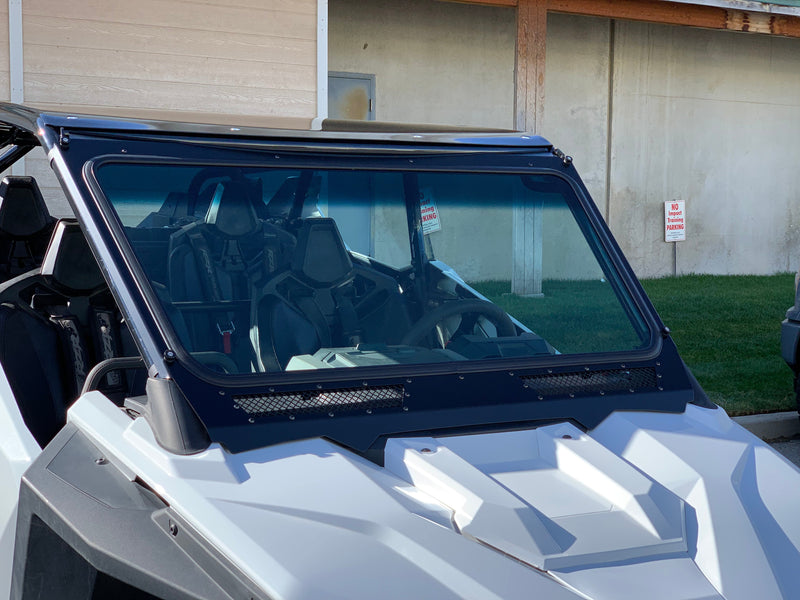Load image into Gallery viewer, Glass Windshield for Vent Racing RZR PRO XP Roll Cage
