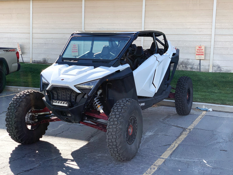 Load image into Gallery viewer, Glass Windshield for Vent Racing RZR PRO XP Roll Cage
